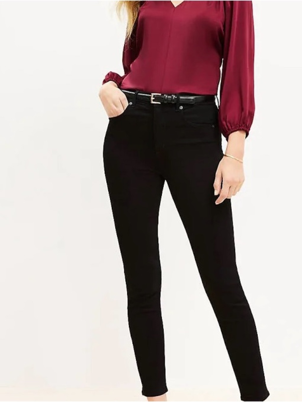 🌿LOFT Black Skinny Jeans — Classic Stretch Fit🍃🌹🍃